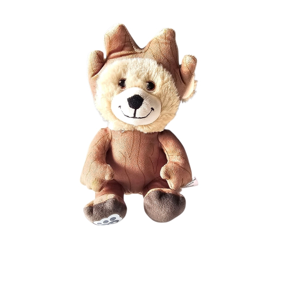 Build-A-Bear Cream and Brown Plush Dog